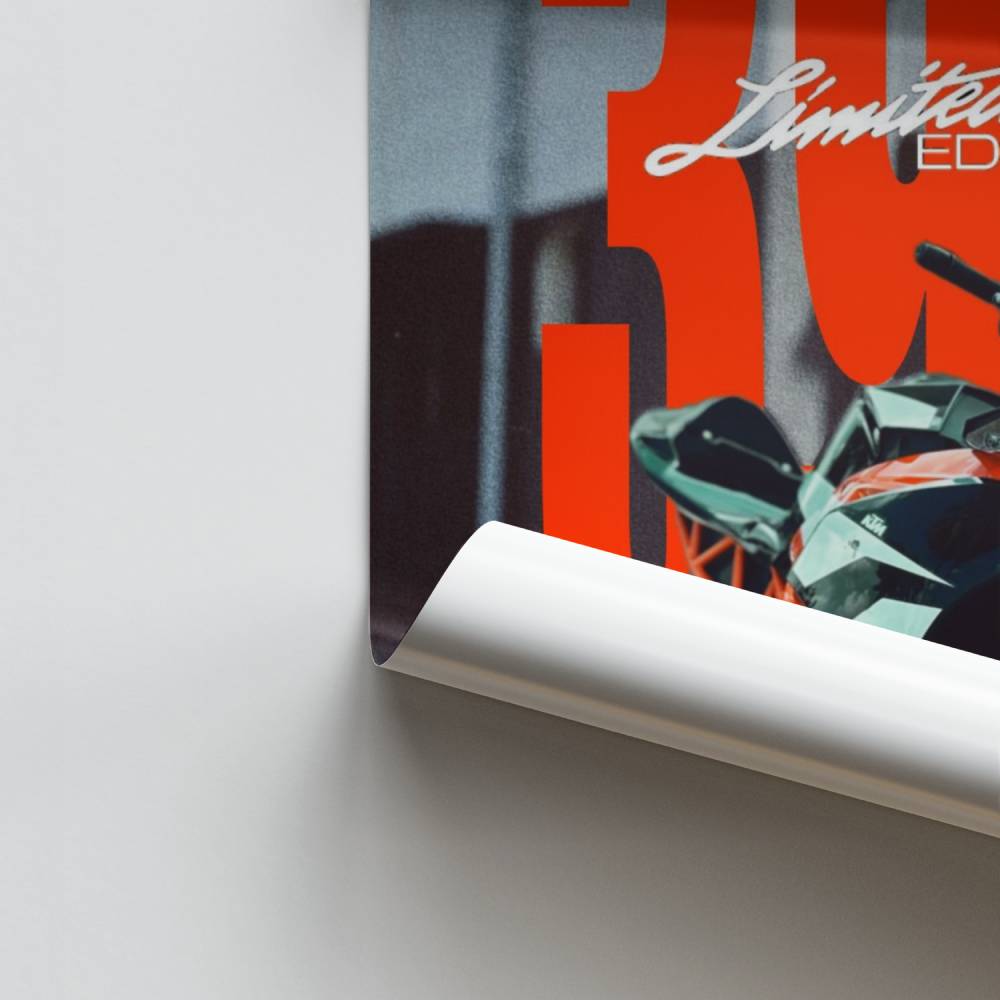 Moto 300 beperkte editie-poster