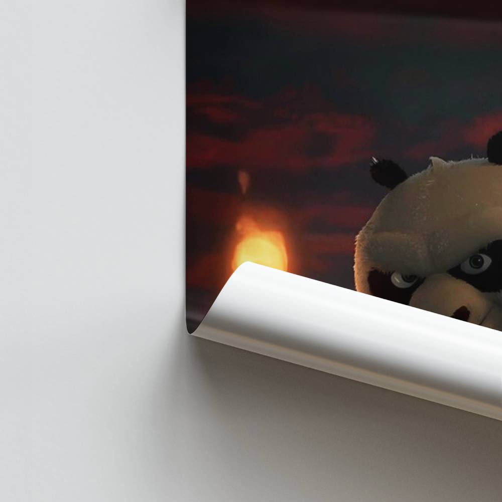 Poster Vuurmeester Panda
