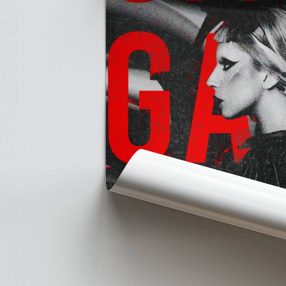 Affiche Gaga Rood