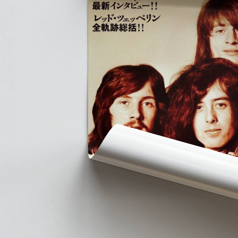 Poster Led Zeppelin Vintage Japans