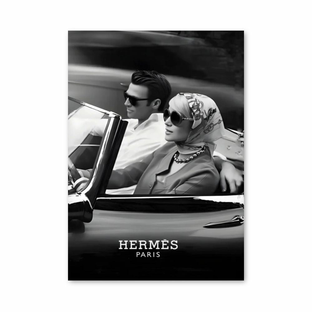 Poster Hermès Paris Voiture