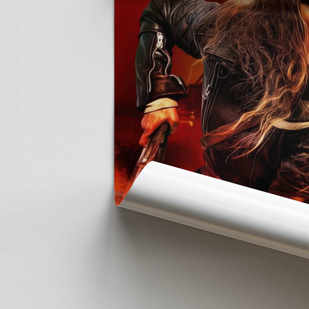 Wilde krijger-poster