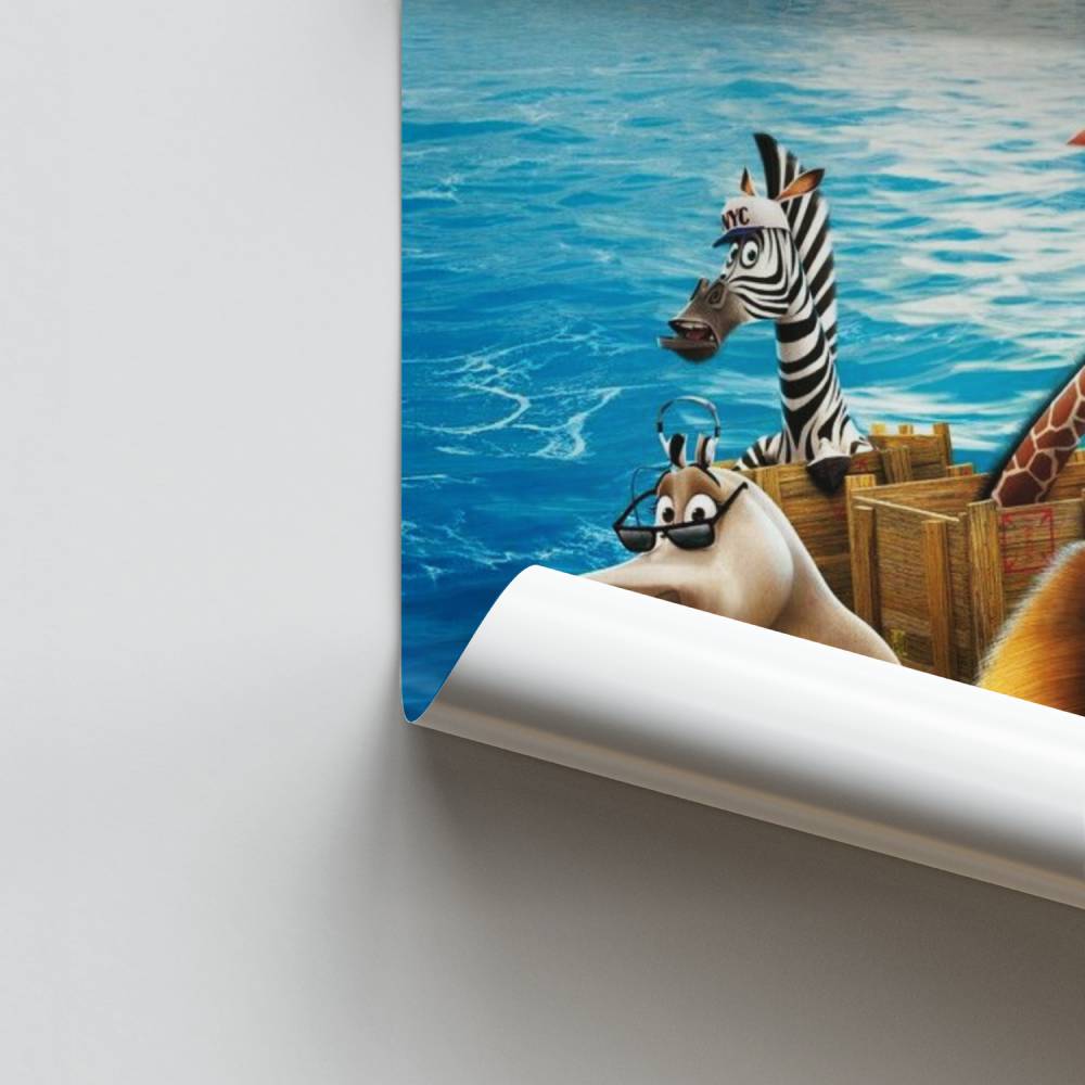 Bootposter van Madagaskar