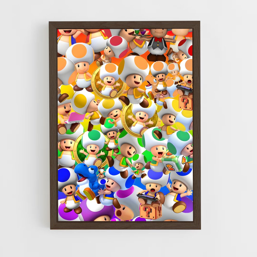 mario-2 cadre Bois foncé