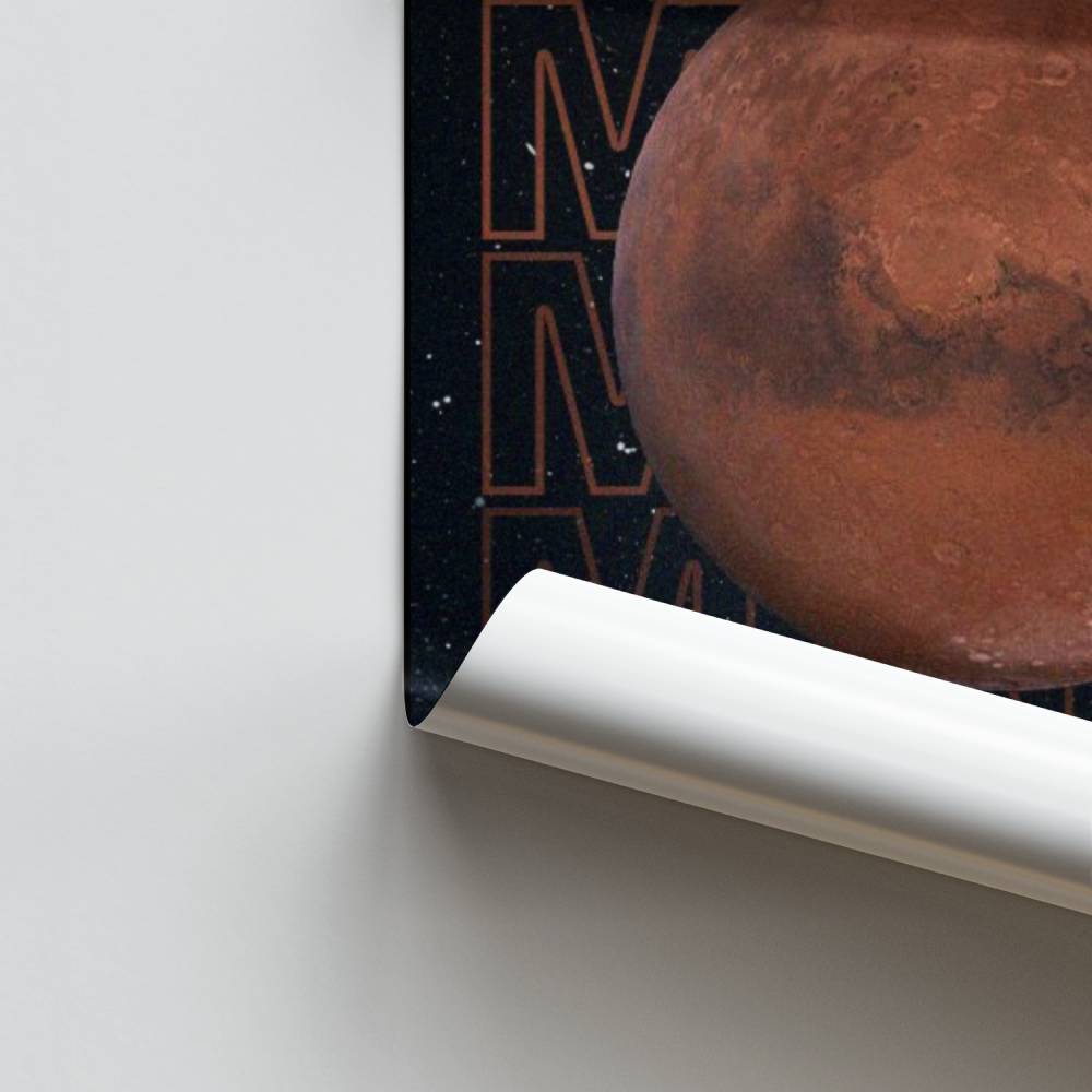 Rode planeetposter
