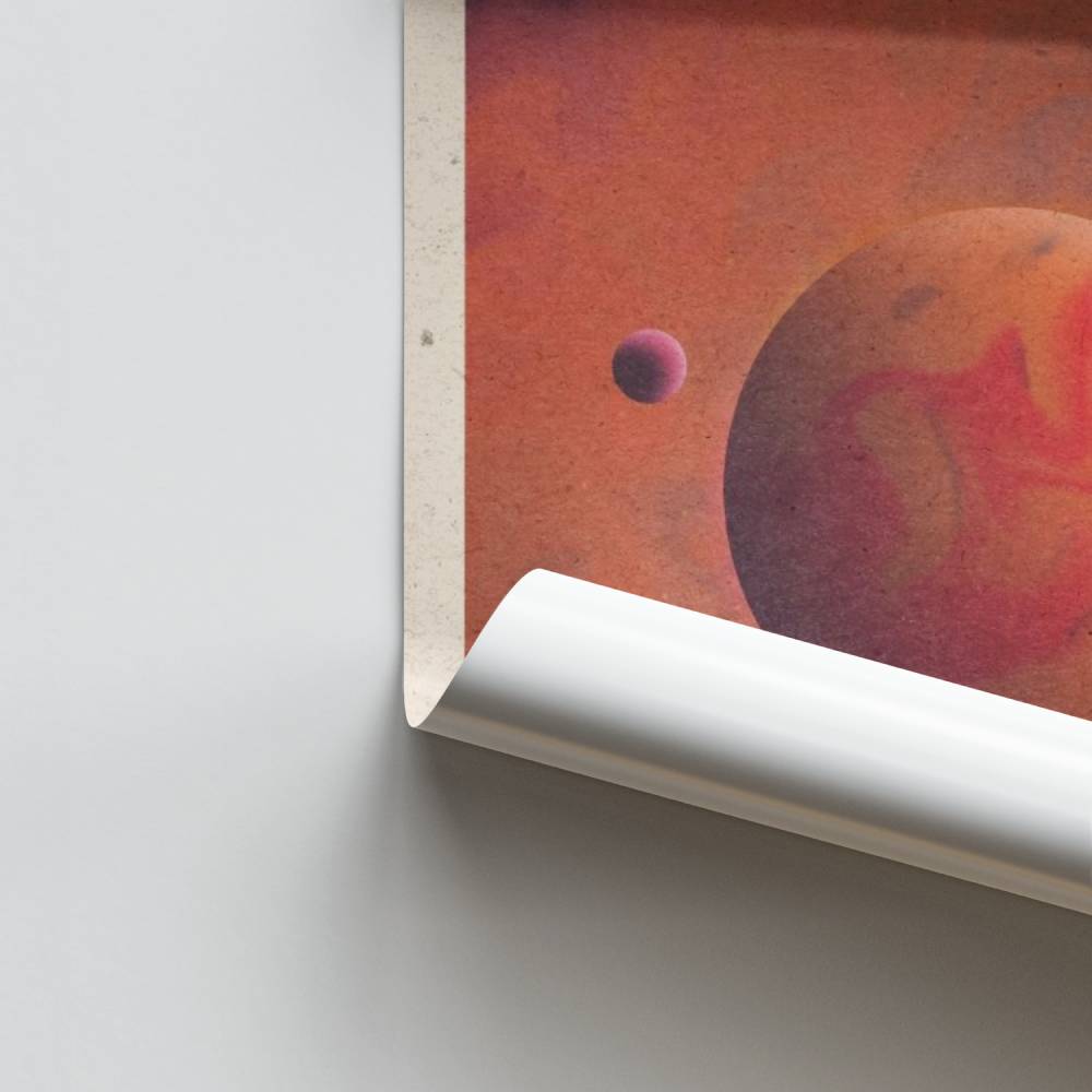 Poster Mars Rode Planeet