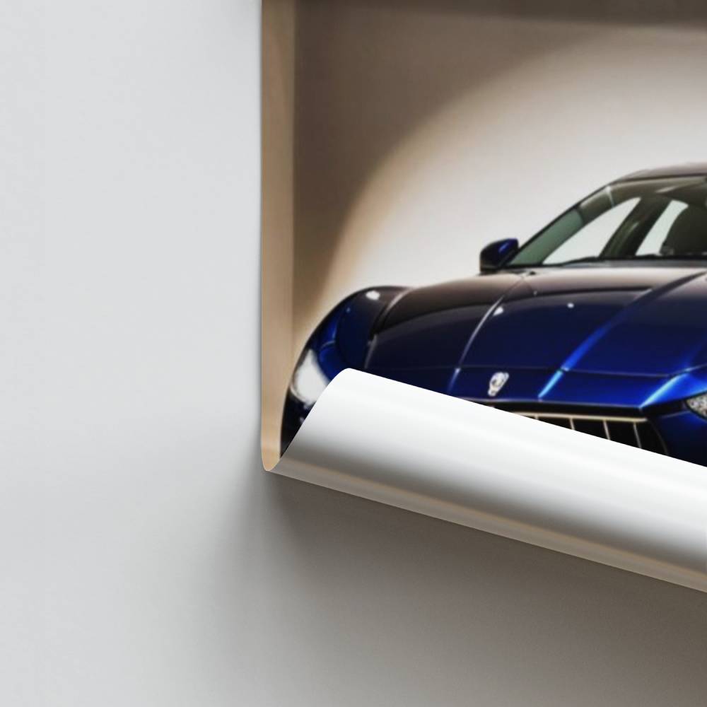 Poster Maserati Bleu Élégance
