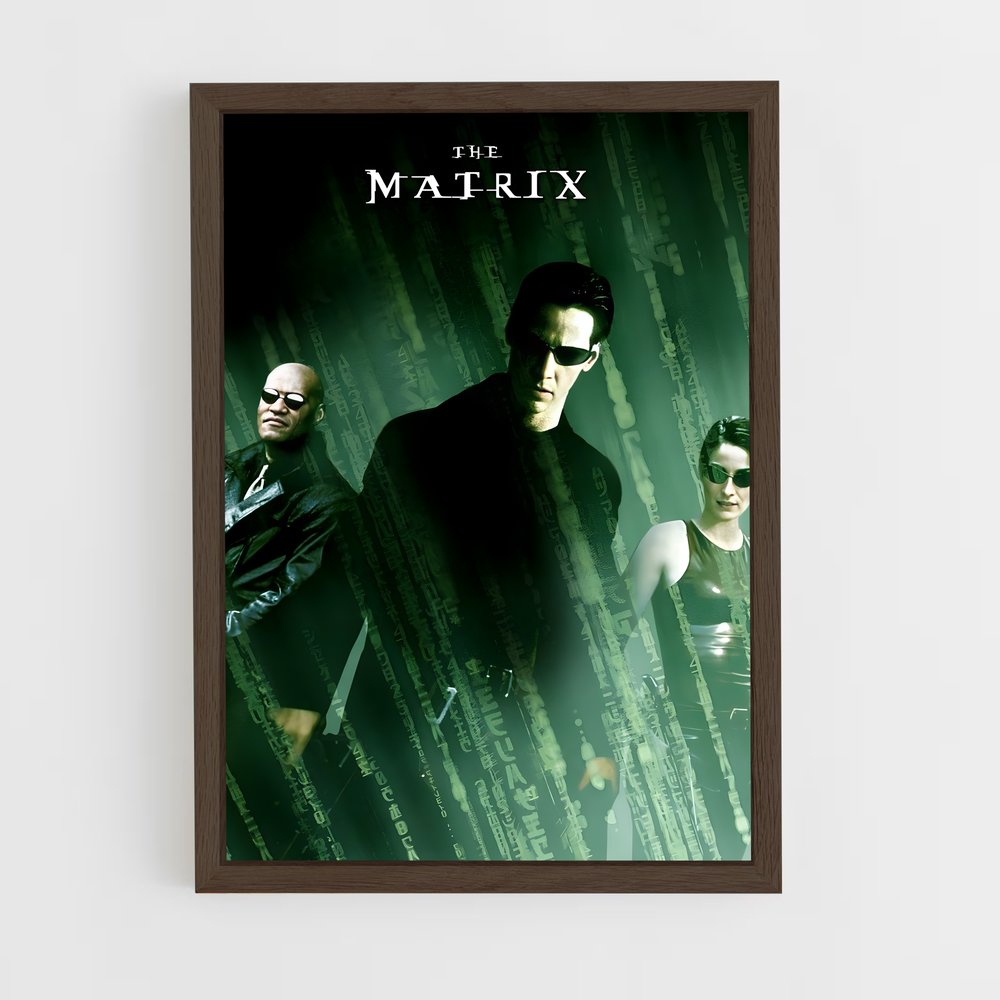matrix-1 cadre Bois foncé
