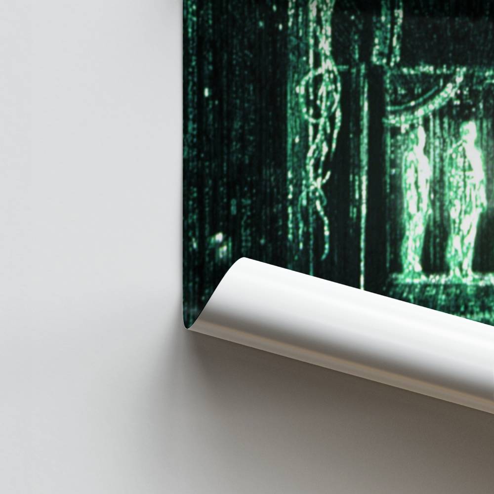 Raadselachtige digitale poster