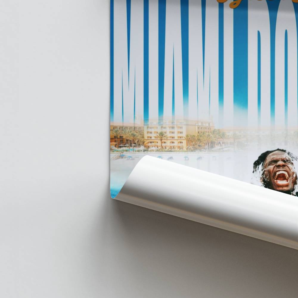 Poster Miami Dolphins Splash