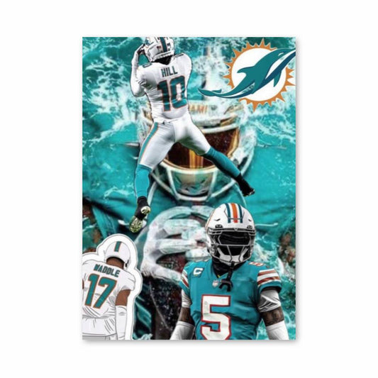 Poster Miami Dolphins Énergie