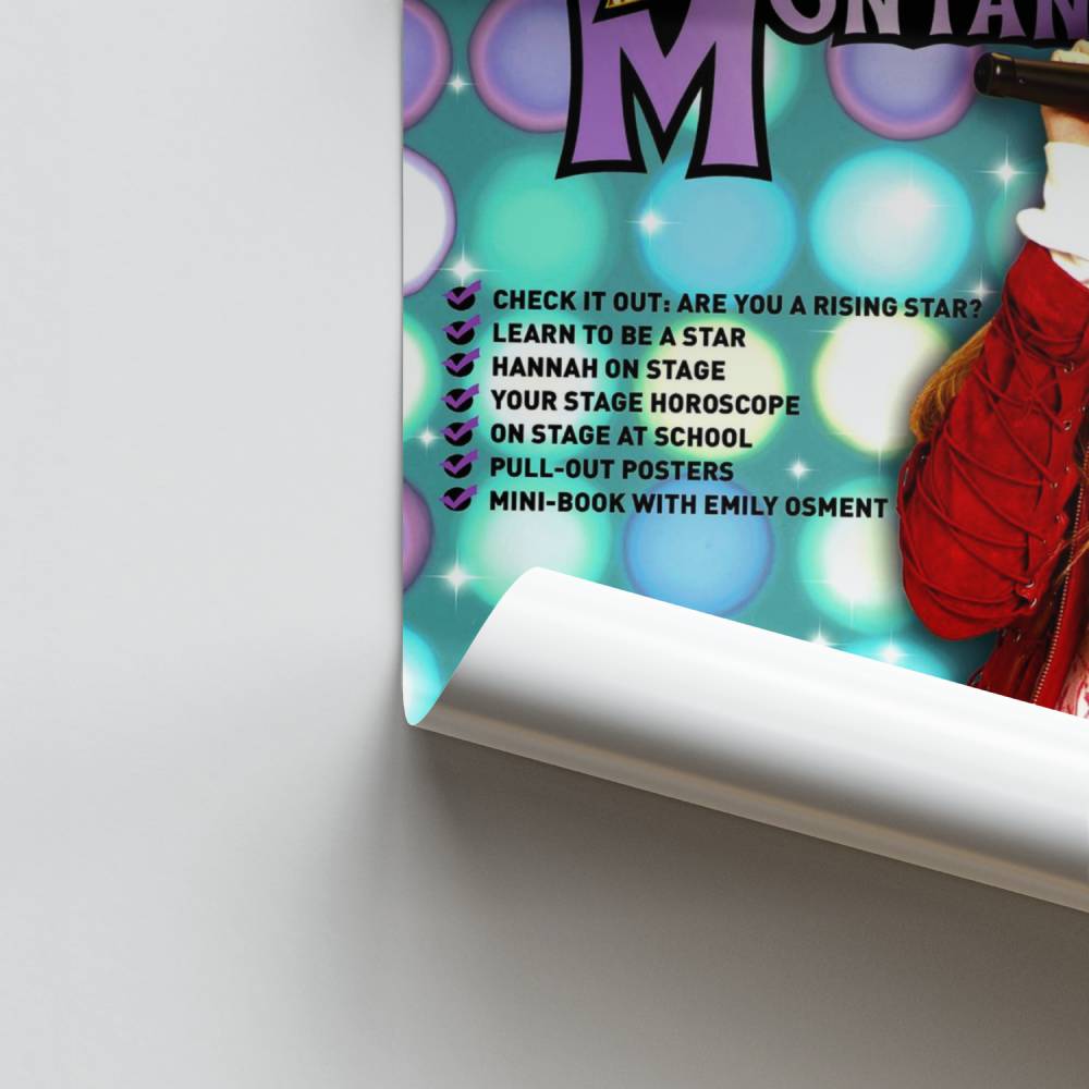 Poster Hannah Montana op het podium