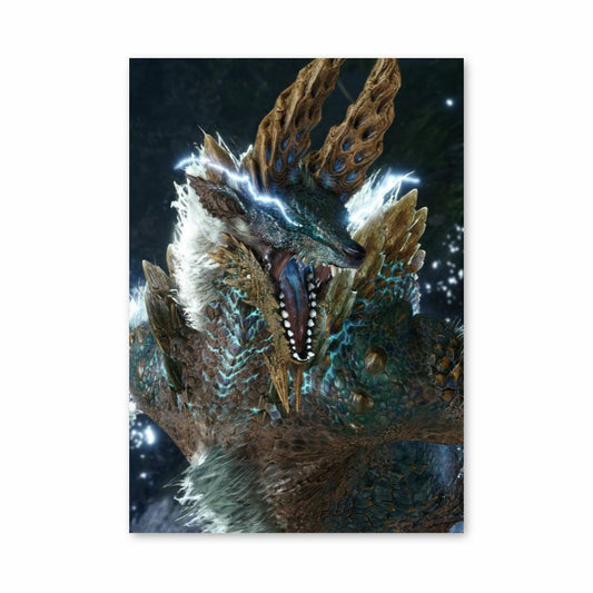 Poster Chasseur de Monstres Électrique