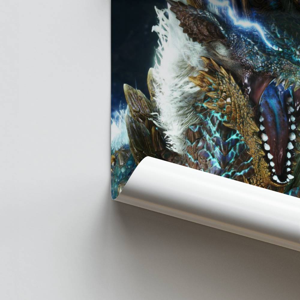 Elektrische Monster Hunter-poster