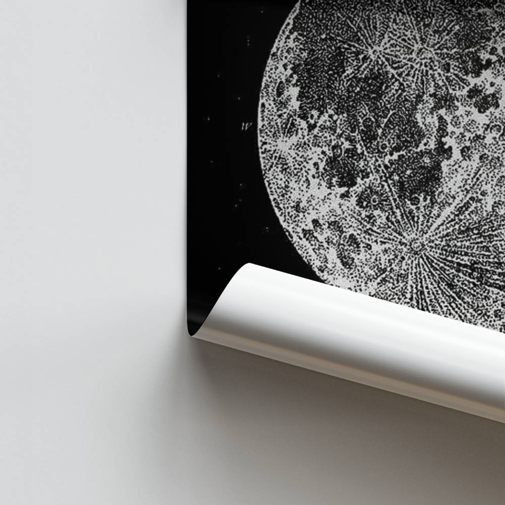 Poster Phases de la Lune