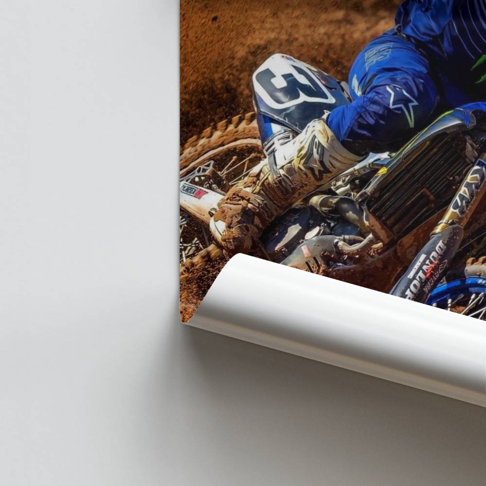 Poster Het momentum van motorcross