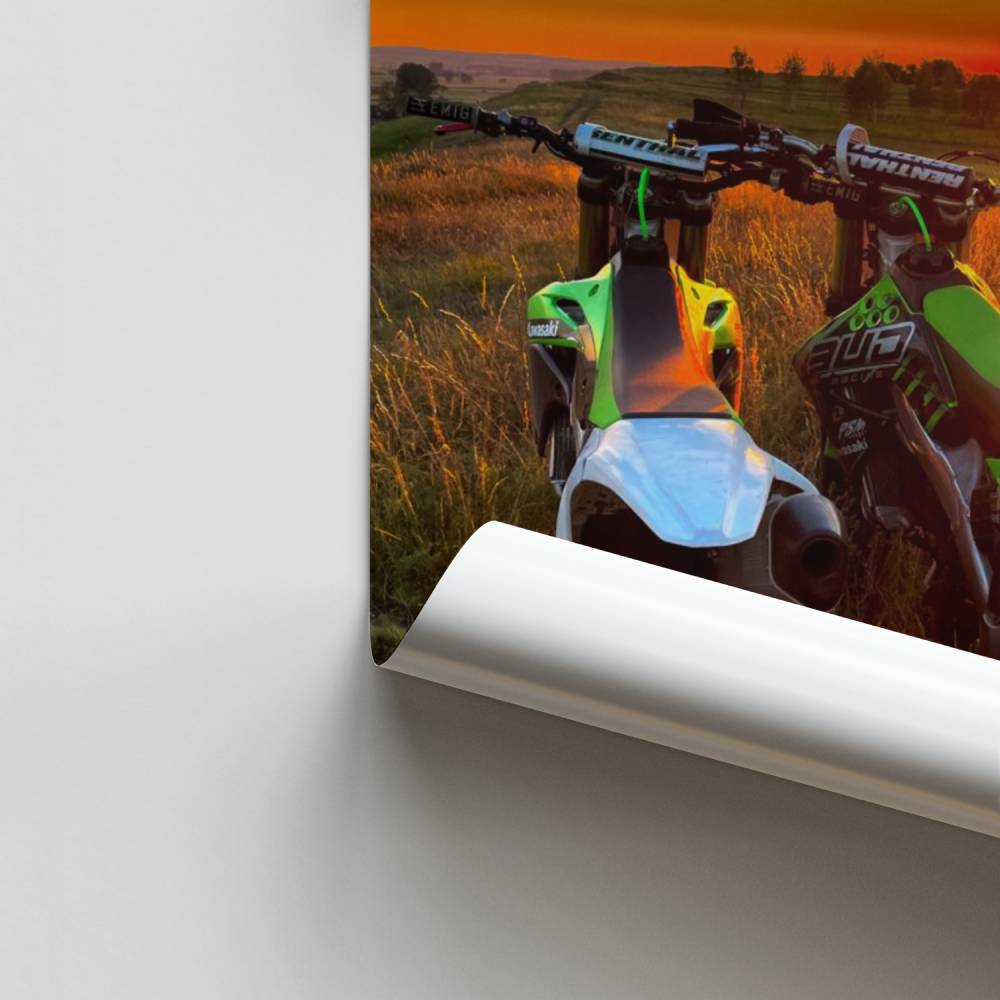 Zonsondergang rit poster