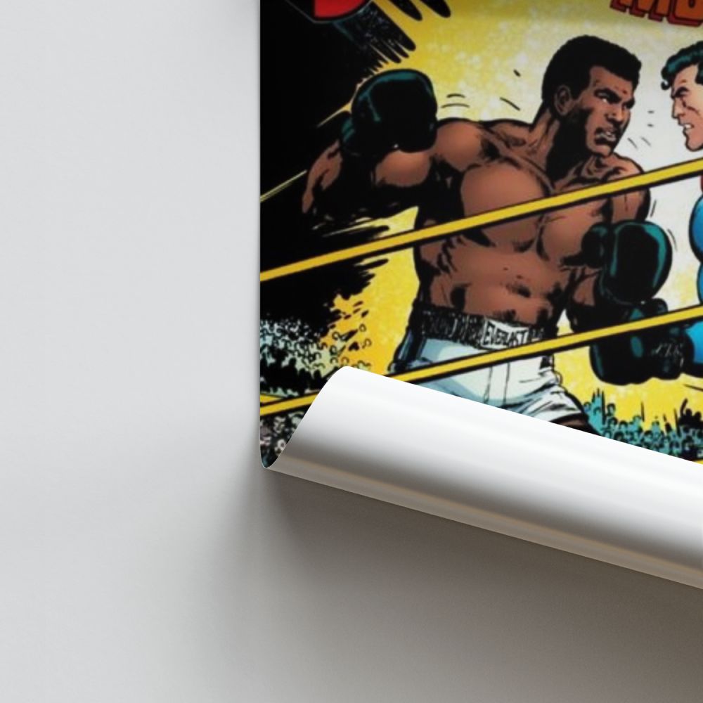 Poster Muhammad Ali versus Superman