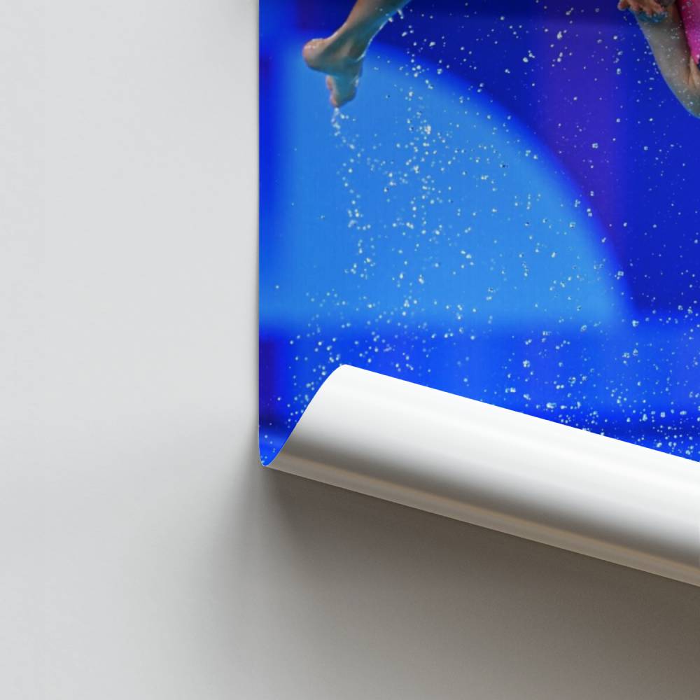 Aquatische uitstraling poster