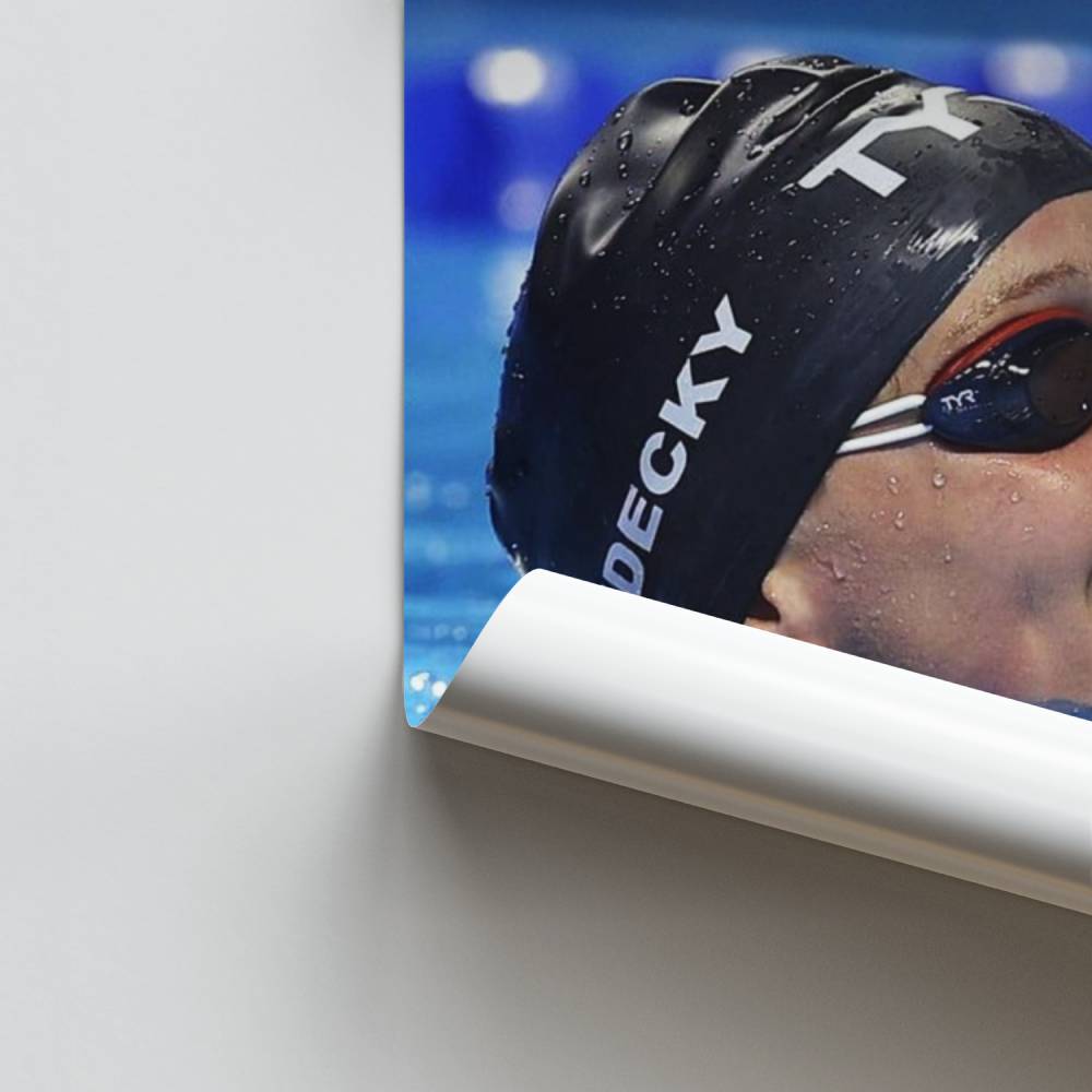 Zwemmen burst-poster