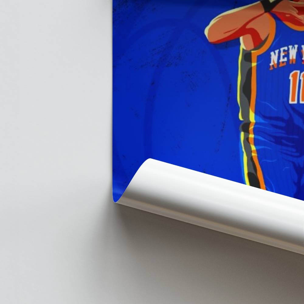 Blue Knicks-spelerposter