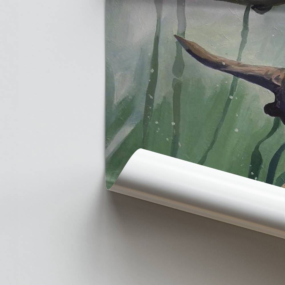 Poster Betoverde otters