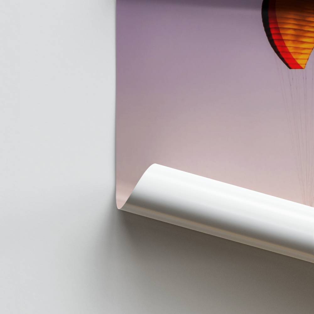 Paragliden bij schemeraffiche