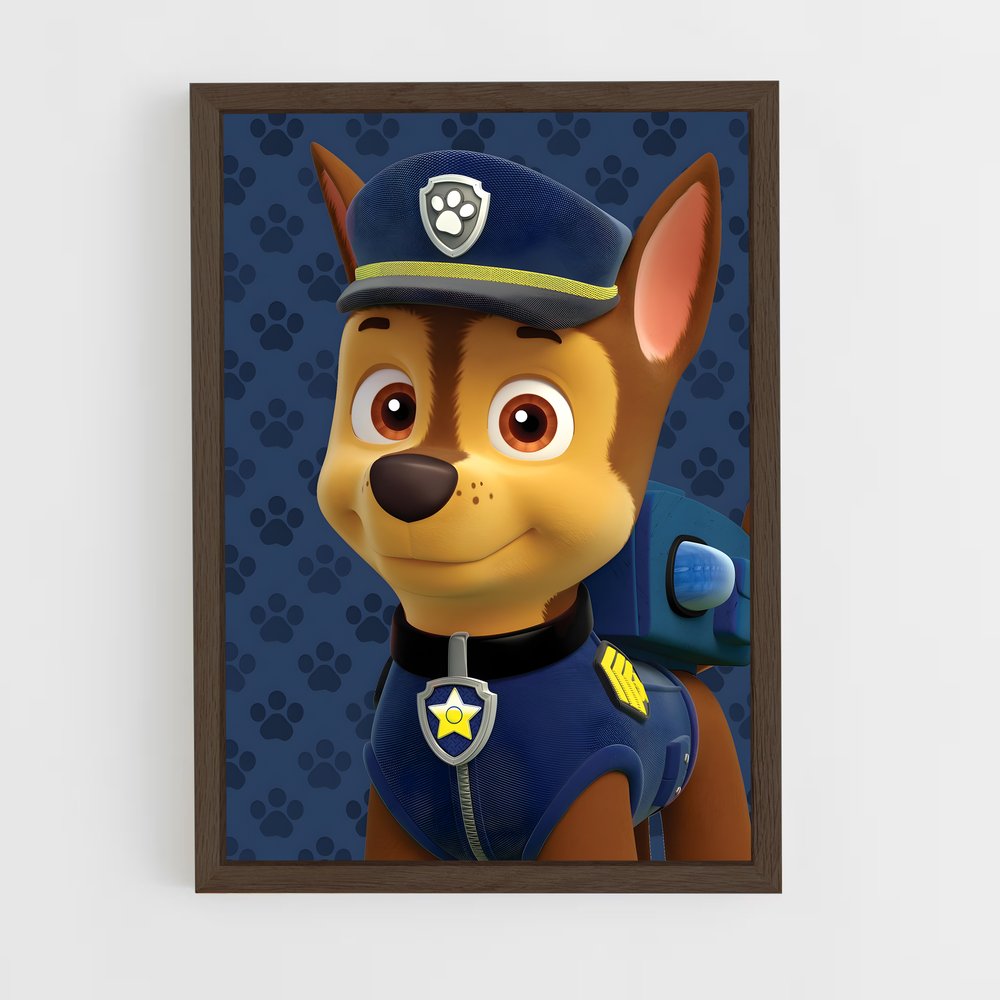 paw-patrol-18 cadre Bois foncé