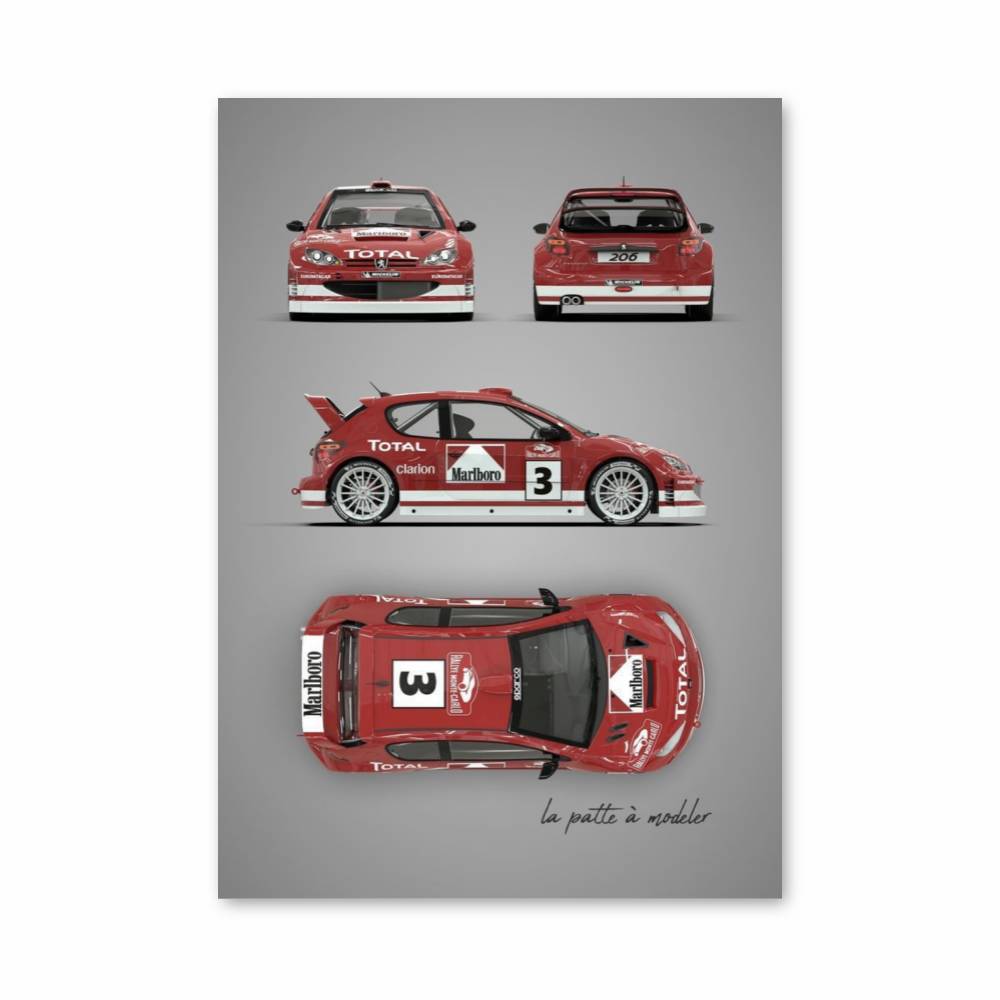 Poster Rallye Légende Rouge