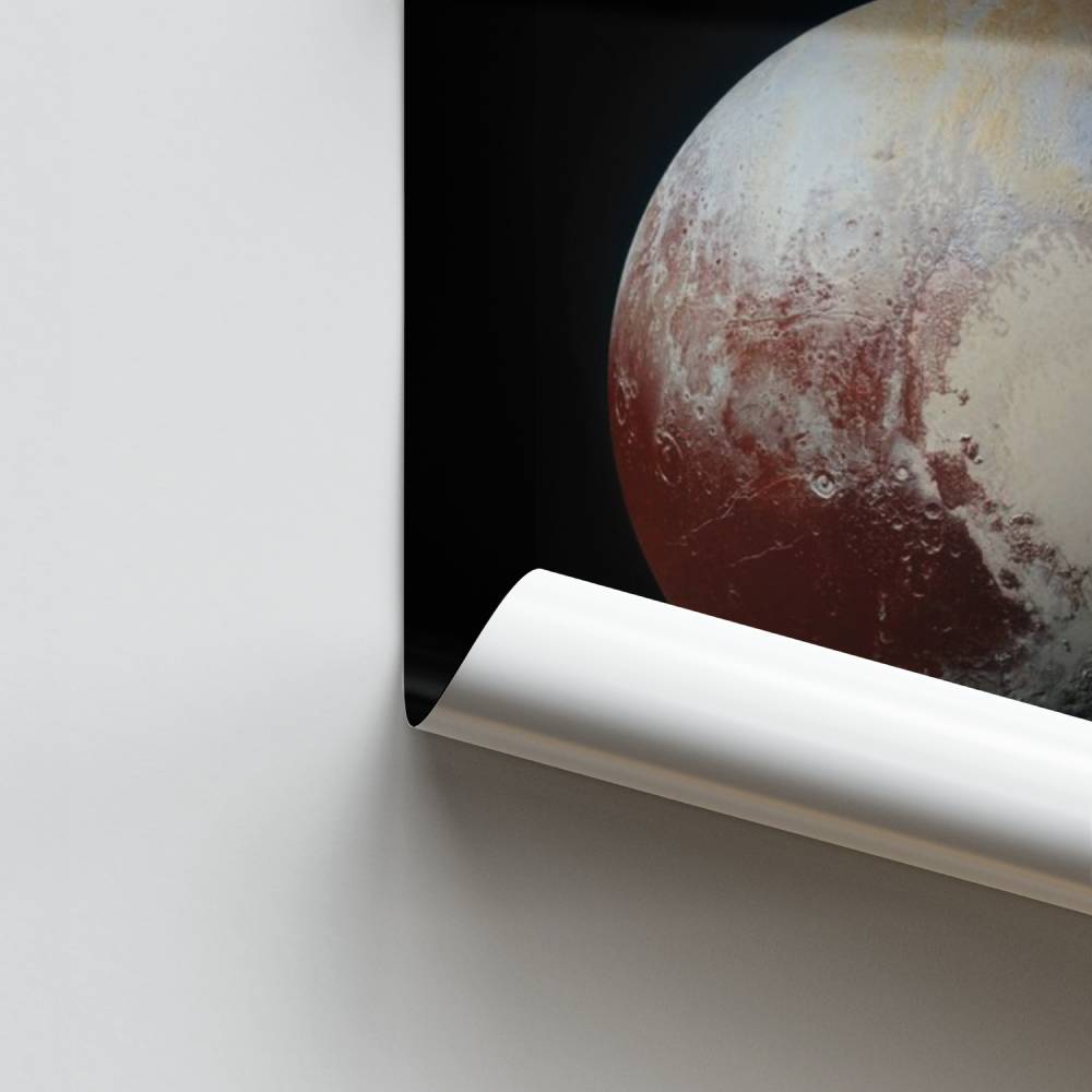 Pluto zonnestelsel poster