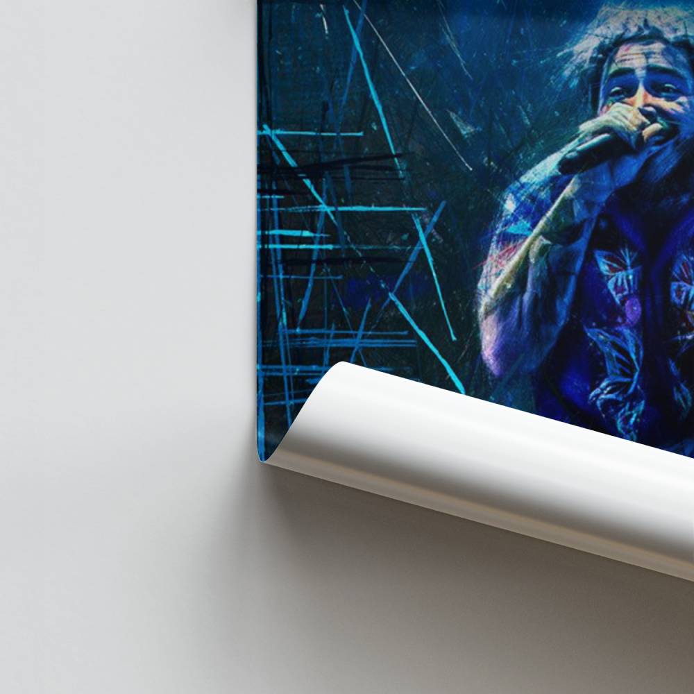Blauwe Vibes-poster