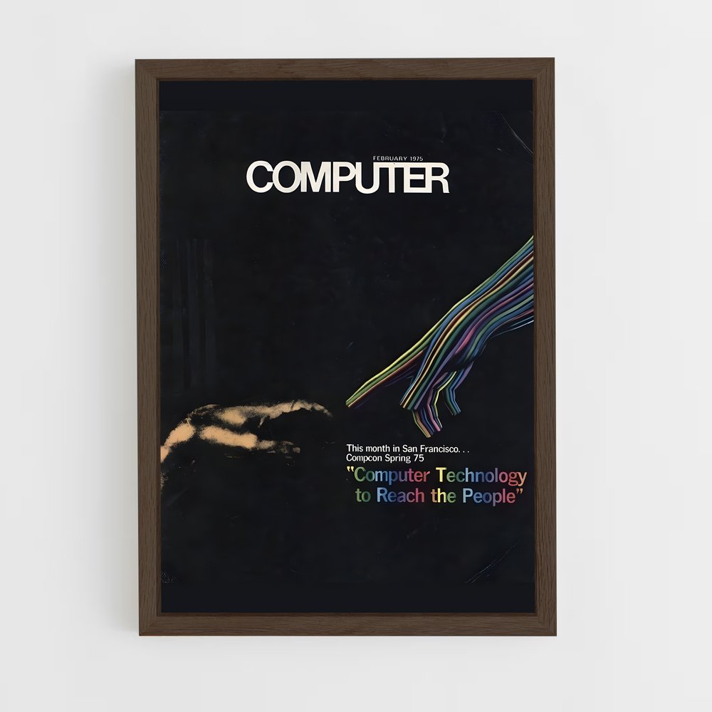 programmer-8 cadre Bois foncé