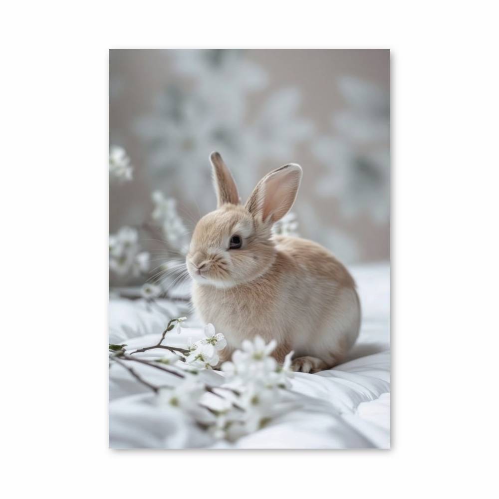 Poster Lapin Printanier