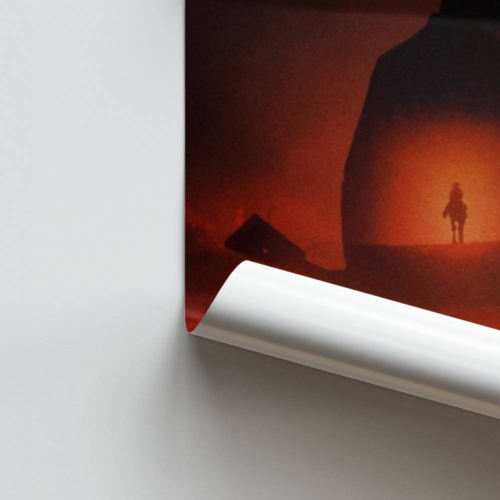 Poster van de schemering van het wilde westen