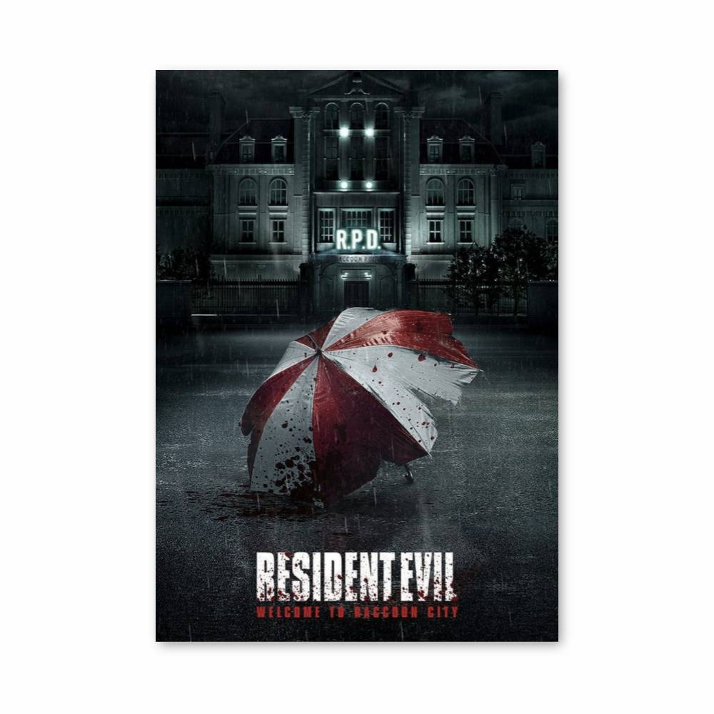 Poster Parapluie Raccoon