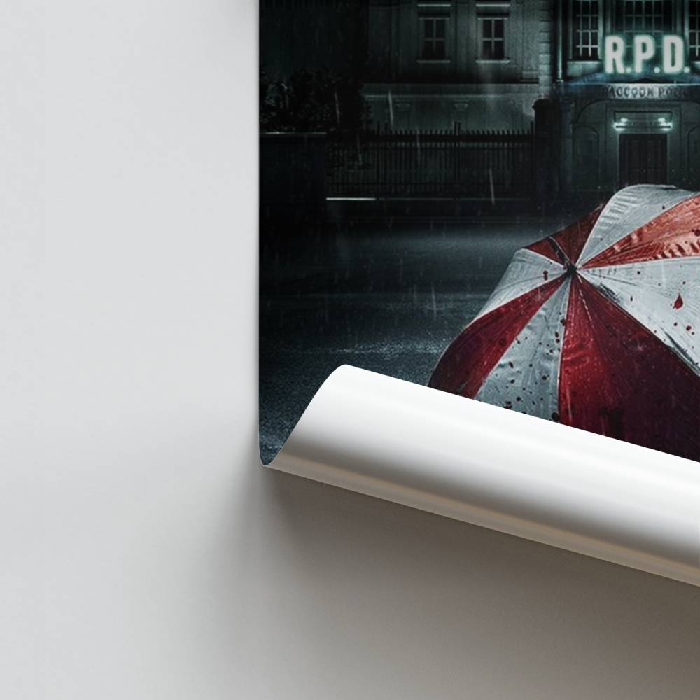 Wasbeer paraplu poster