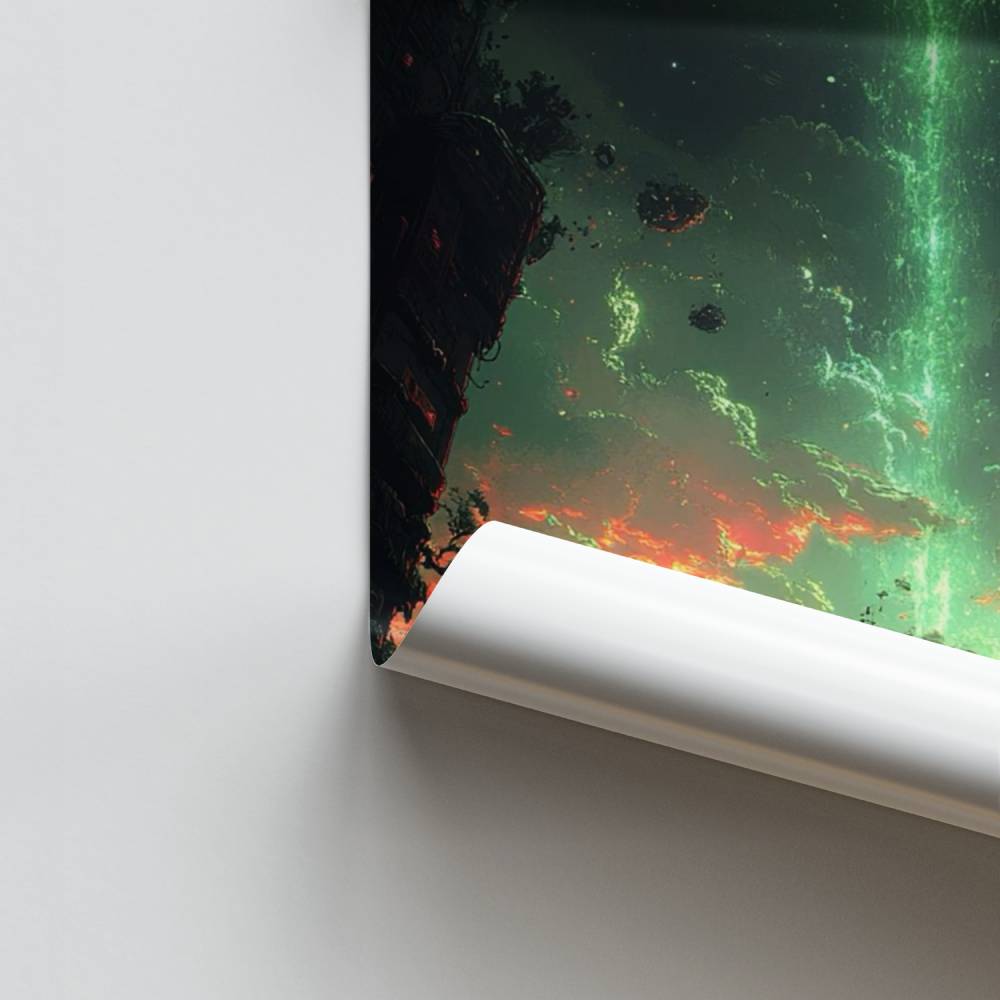 Poster met parallelle afmetingen