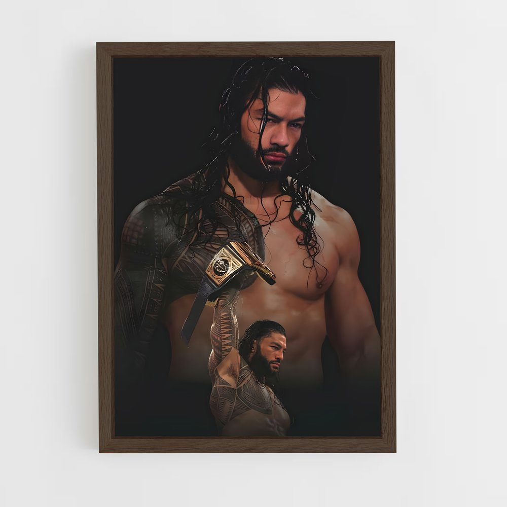 roman-reigns-2 cadre Bois foncé