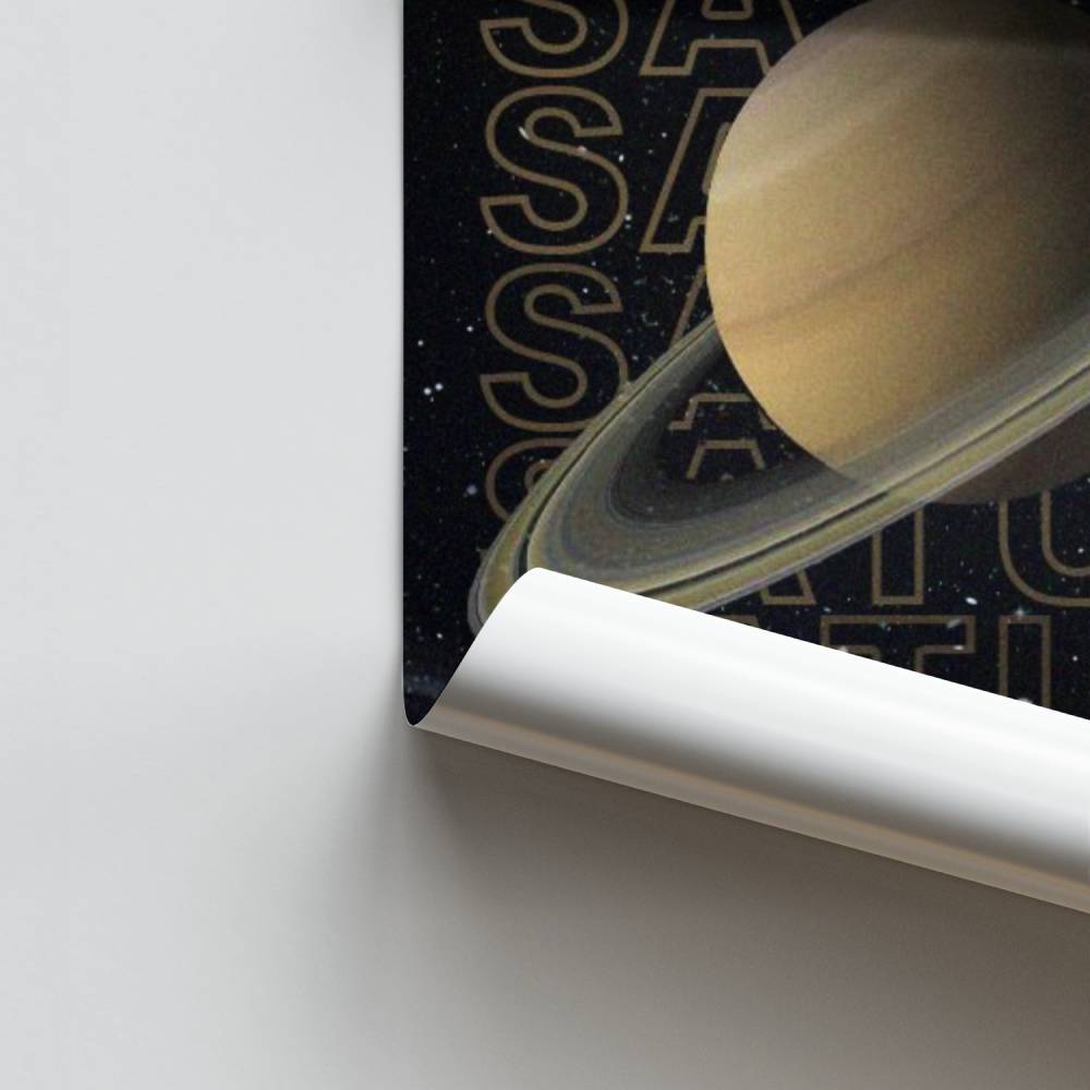 Hemelse poster van Saturnus