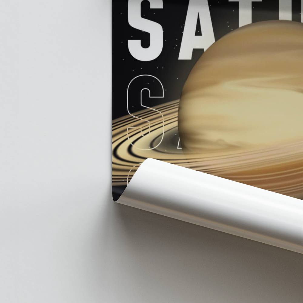 Saturnus systemische poster