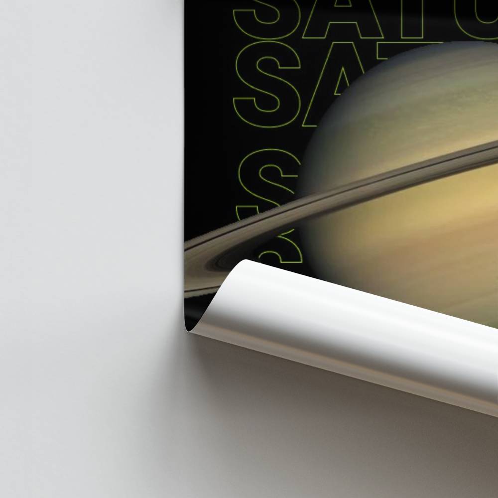 Affiche Planeet Saturnus