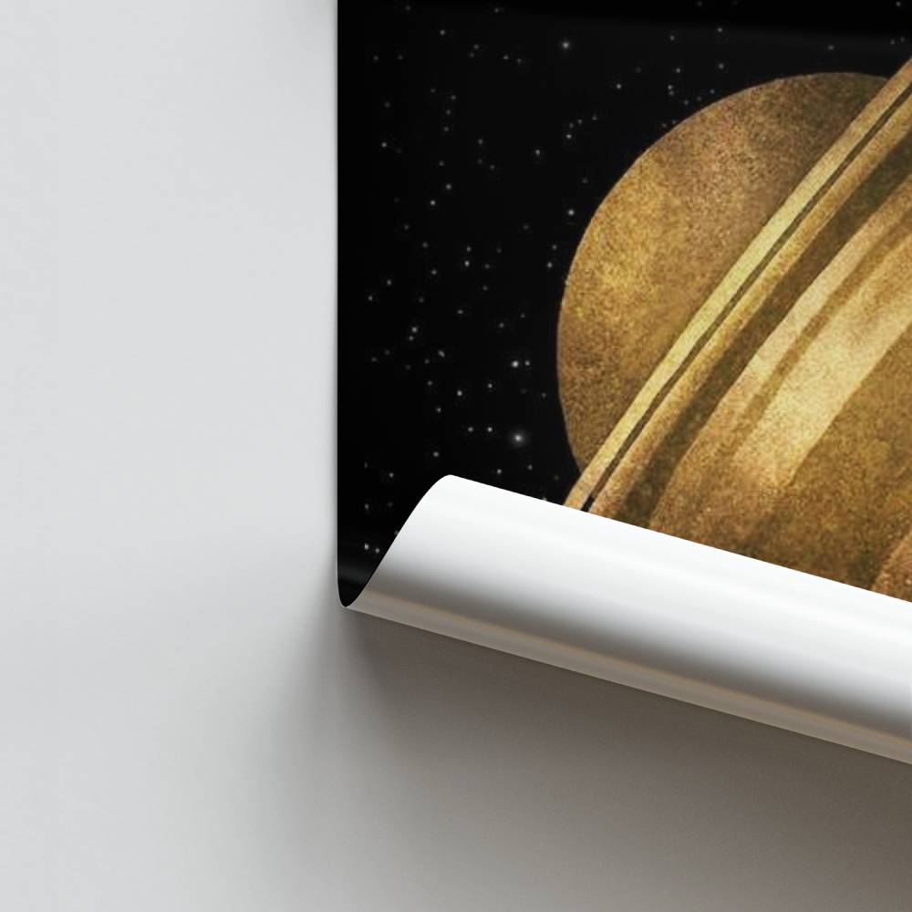 Gouden Saturnus-poster