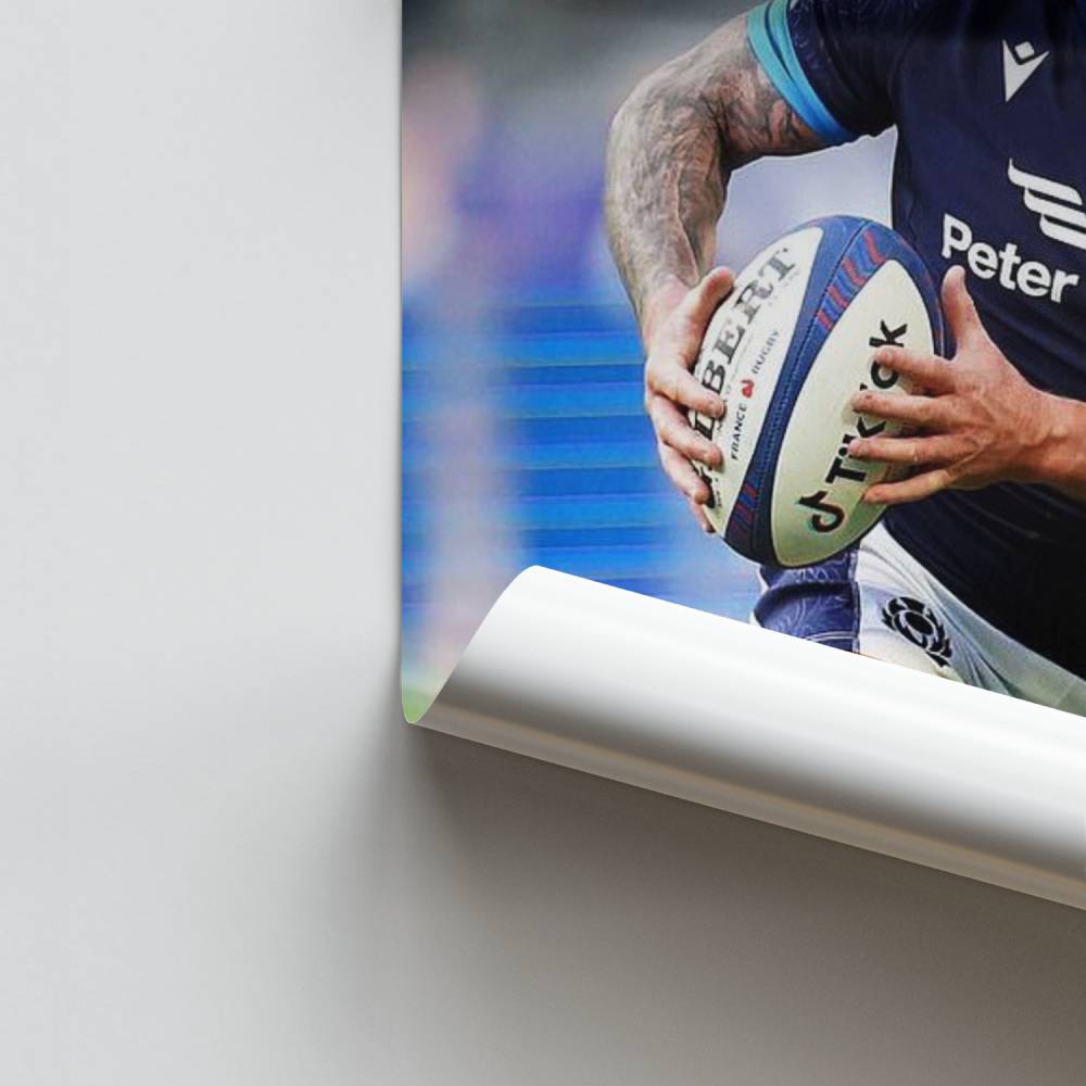Dynamische Schotse rugbyposter