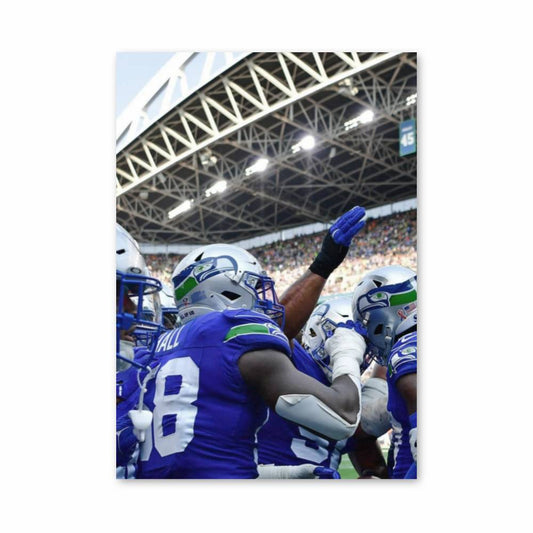 Poster Football Équipe Dynamique