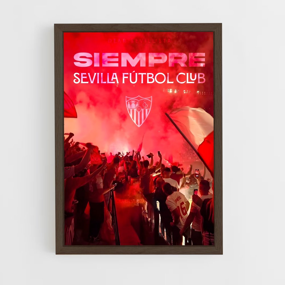 sevilla-fc-13 cadre Bois foncé