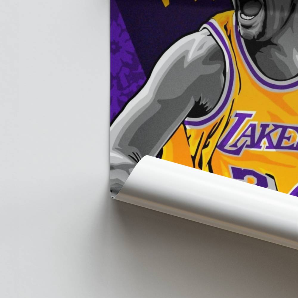 Affiche Shaq Lakers Dominantie