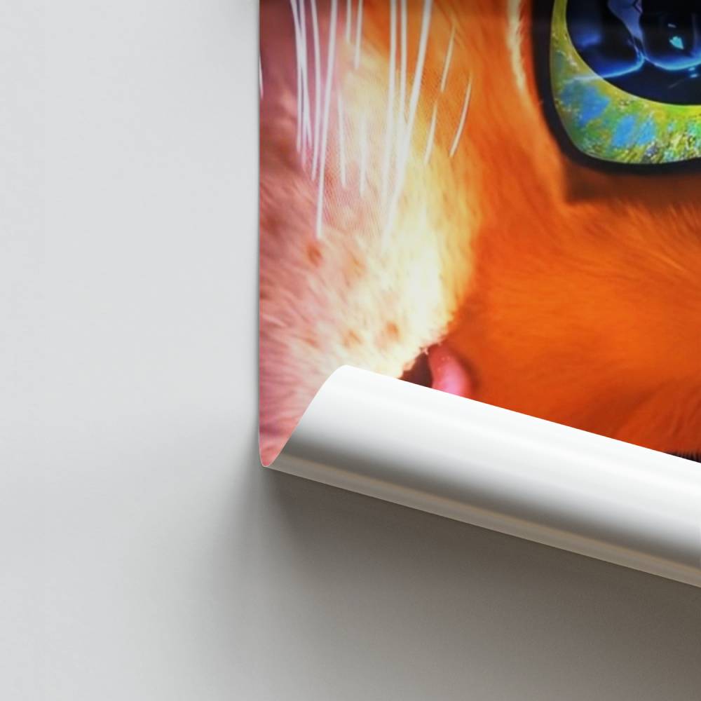 Leuke kat in laarzen poster