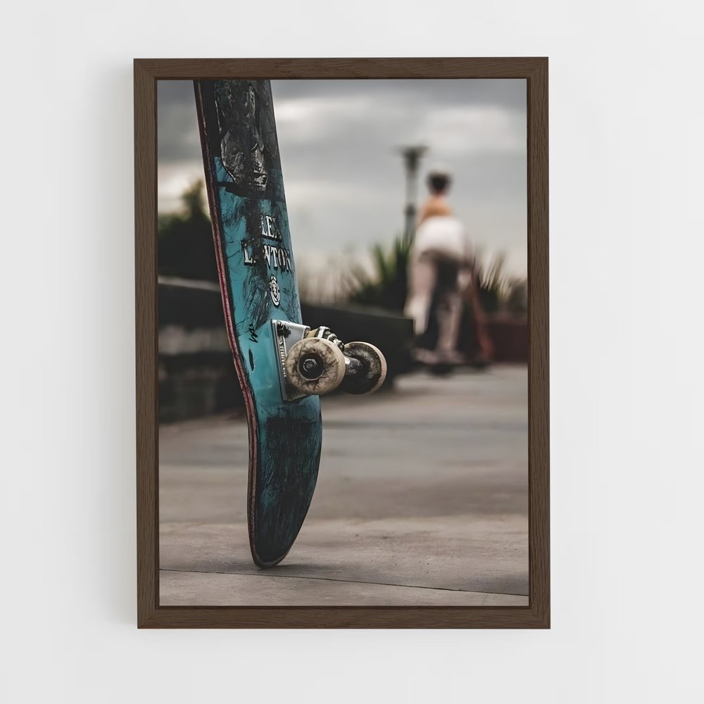 skateboard-3 cadre Bois foncé