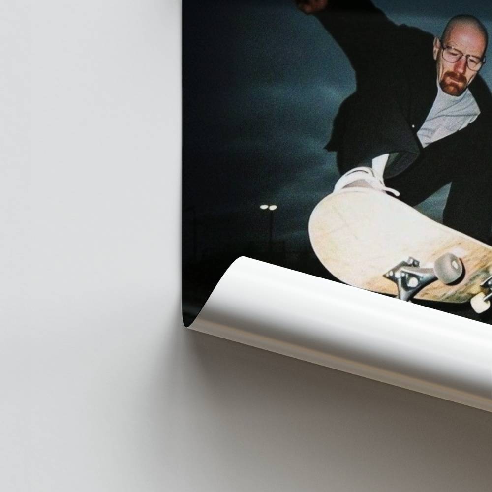 Nachtelijke schaatserposter
