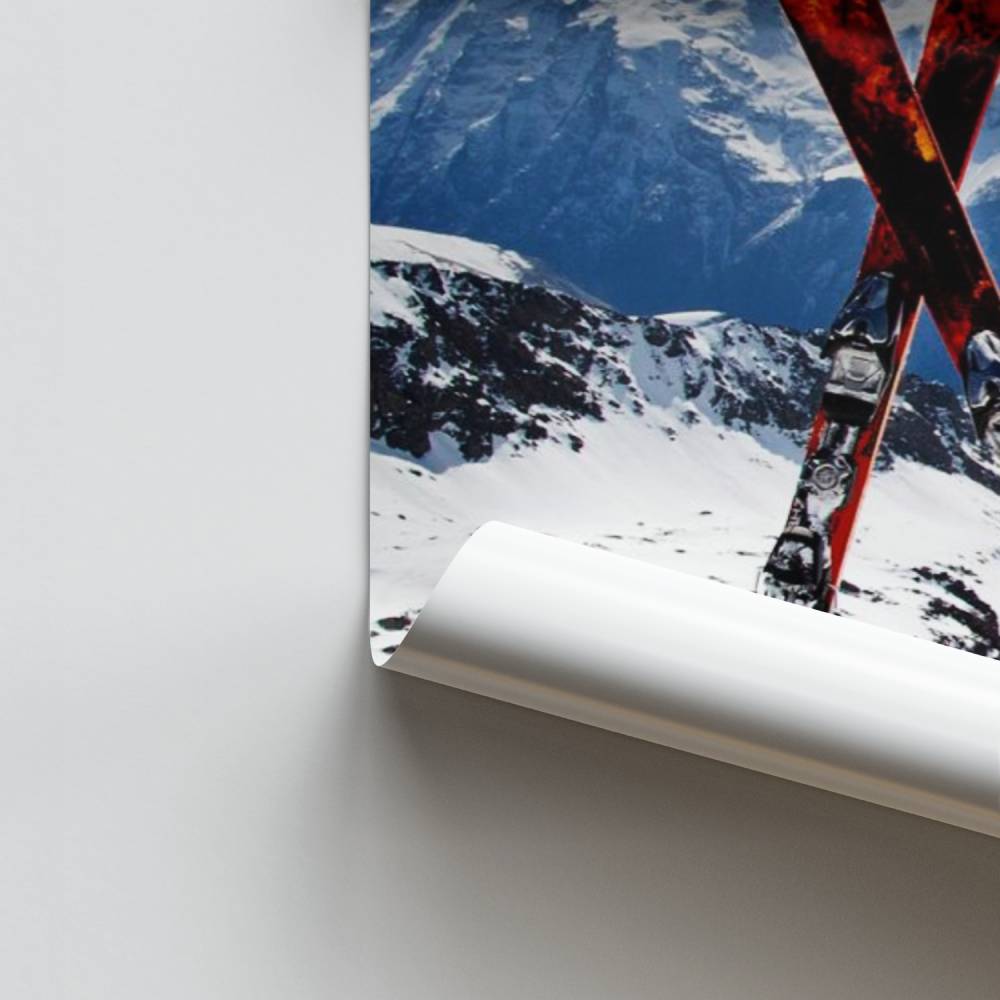 Besneeuwde toppen-poster